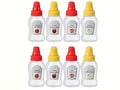 Set de 4 Mini Botellas Portátiles para Condimentos y Salsas (Ketchup y Mostaza)